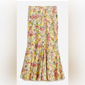 NWOT J. Crew Flared Floral Slip Skirt Woman’s Sz S‎ 90’s Y2K Cottage Coquette